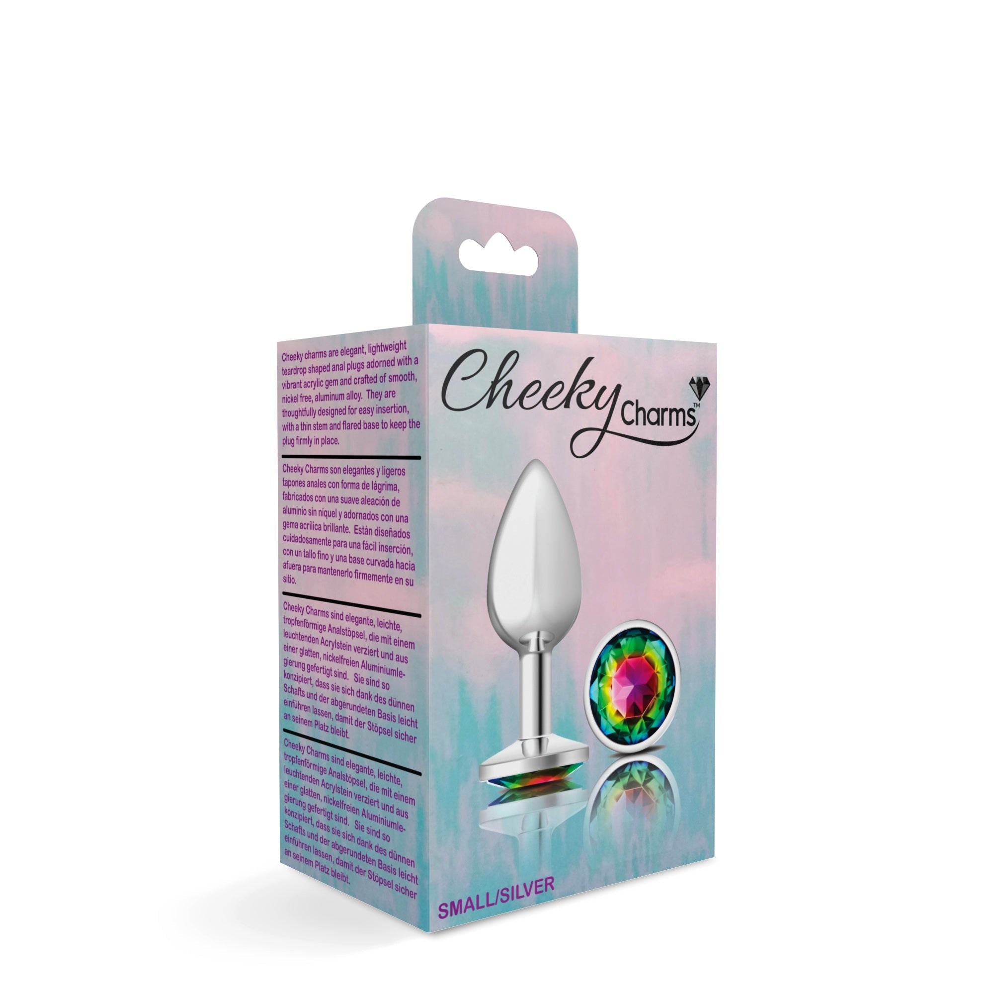Cheeky Charms-Silver Metal Butt Plug - SP BOUTIQUE
