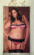 EXPOSED PRECIOUS GEMS BRA,GARTER & G-STRING EXPOSED