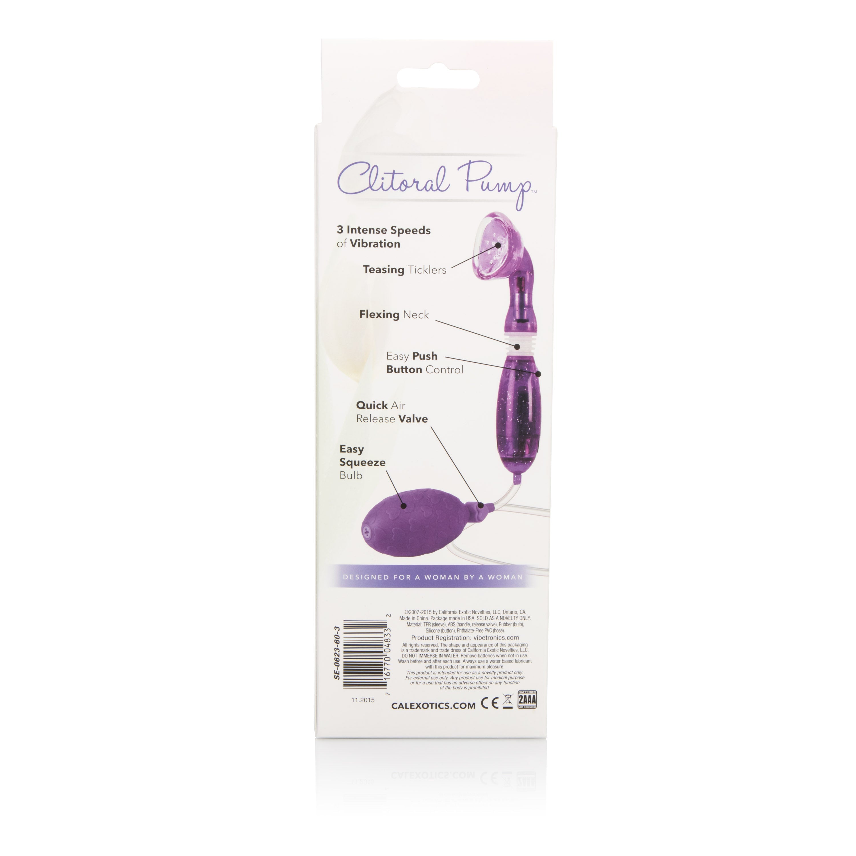 Advanced Clitoral Vibrator With 3 Speeds & Powerful Suction - Waterproof Design - SP BOUTIQUE