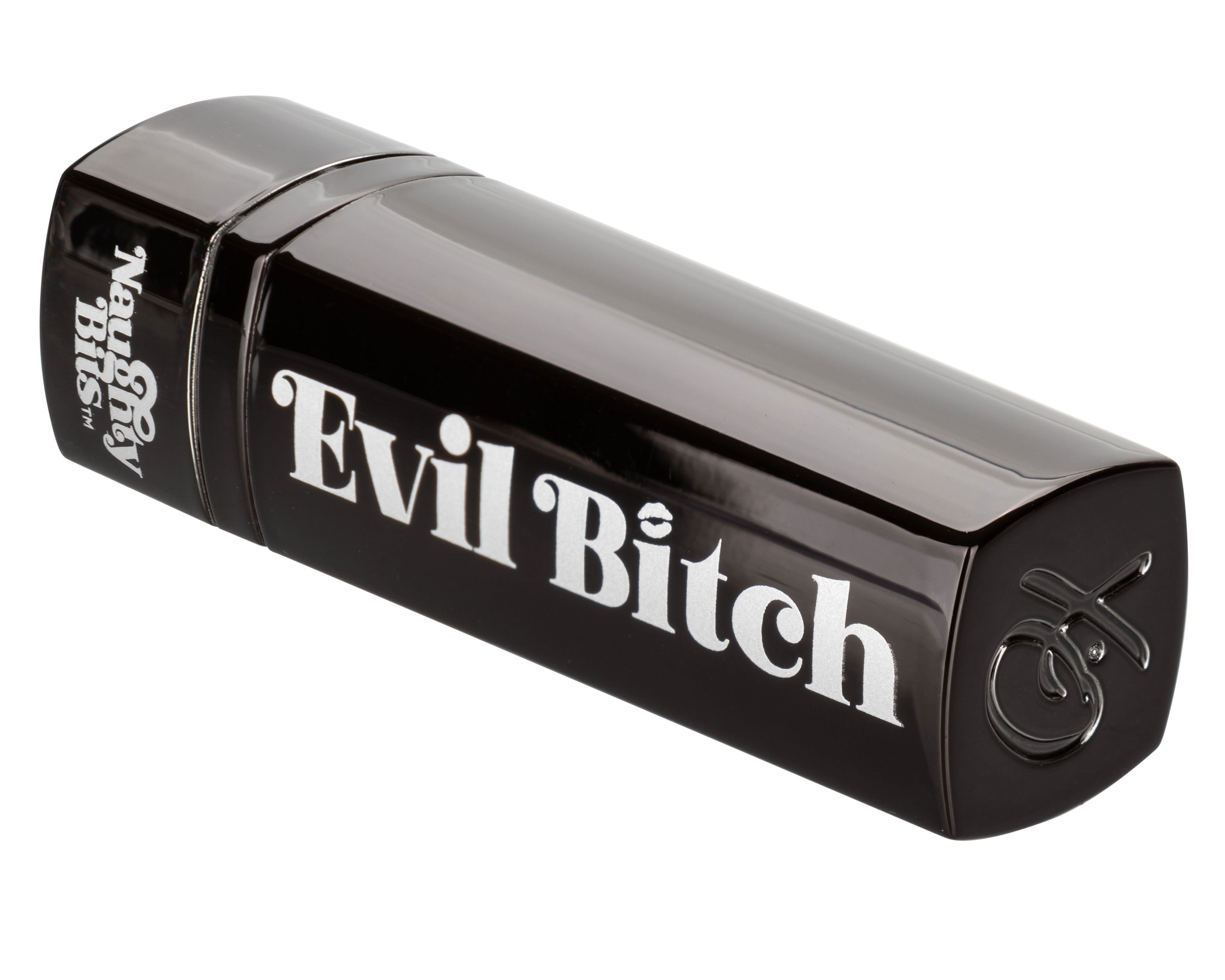 Naughty Bits Evil Bitch Lipstick Vibrator - Black SP BOUTIQUE