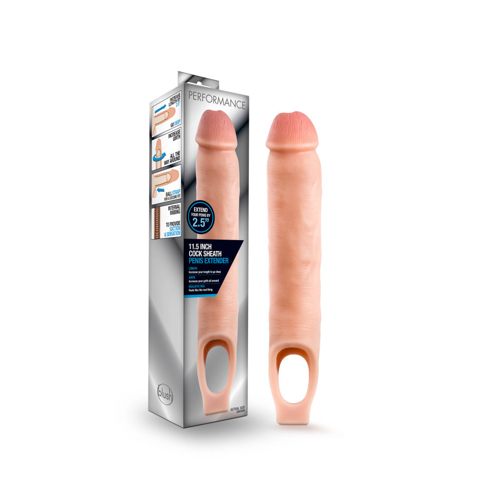Performance Sheath Penis Extender-Vanilla 11.5" - SP BOUTIQUE