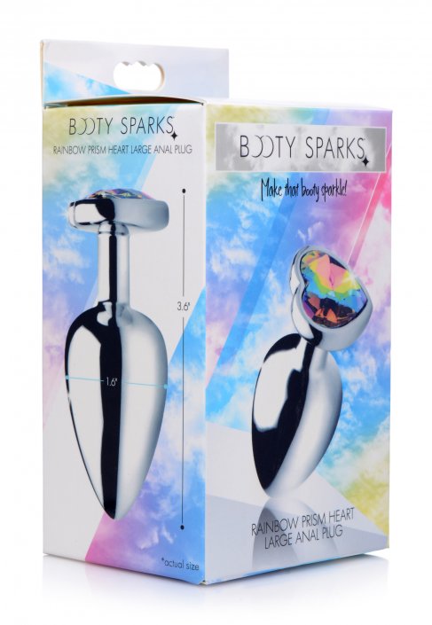 Rainbow Prism Heart Anal Plu - SP BOUTIQUE