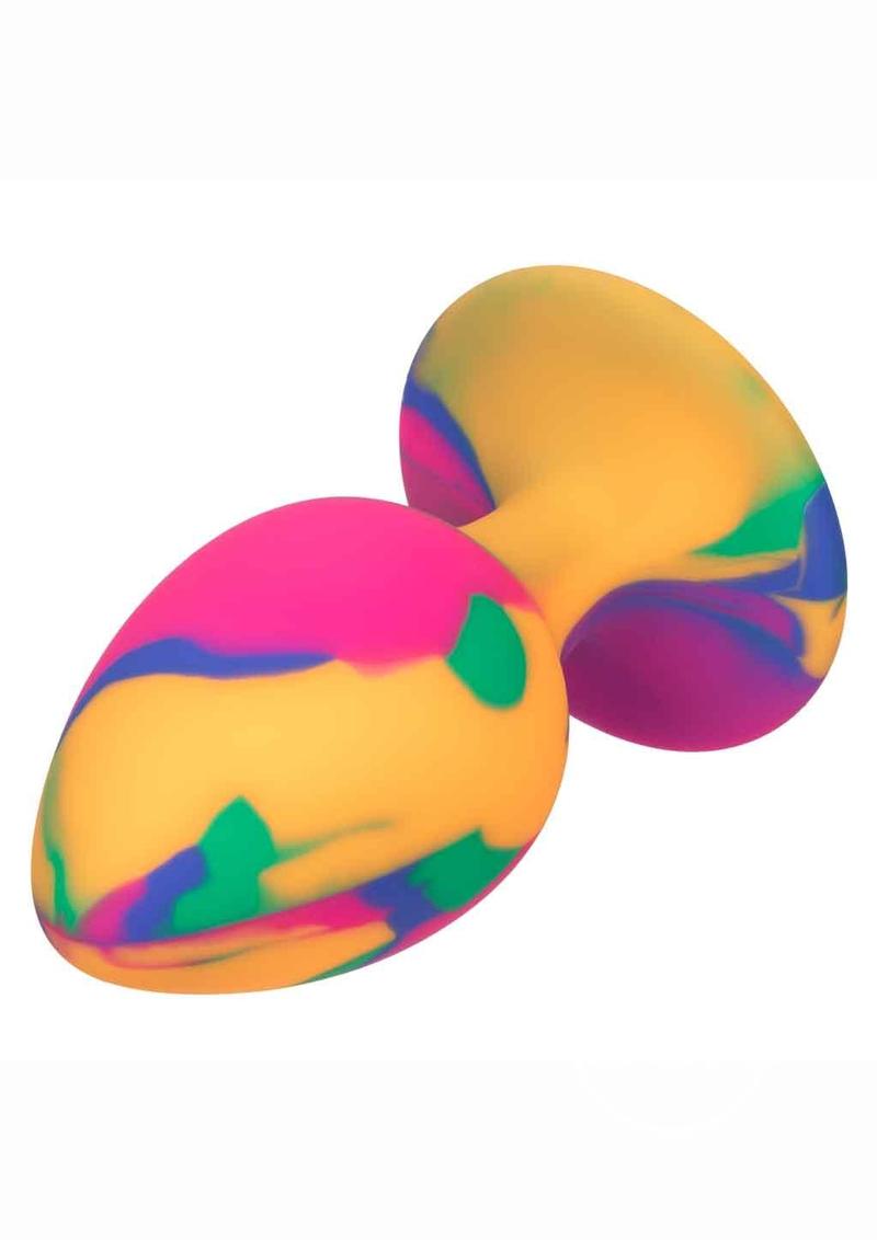 Cheeky Tie-Dye Silicone Plug Large - Multicolor - SP BOUTIQUE