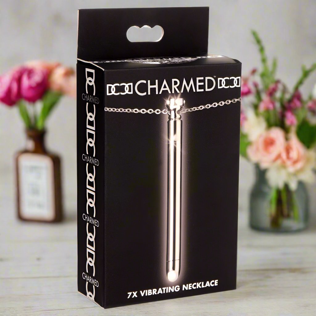 7X Discreet Vibrator Jewelry Necklace, Stainless Steel with Powerful Vibrations & 4 Patterns - SP BOUTIQUE