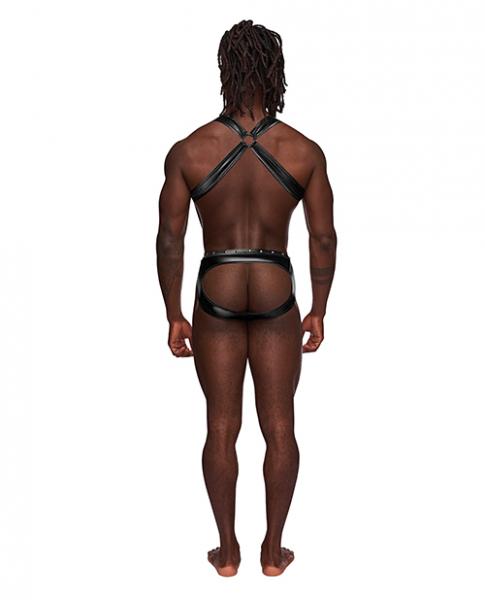 Uranus Studded Harness Black - SP BOUTIQUE