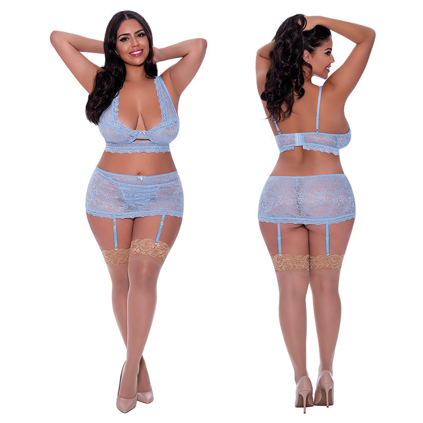 Magic Silk Bralette, Skirt & G-String - SP BOUTIQUE