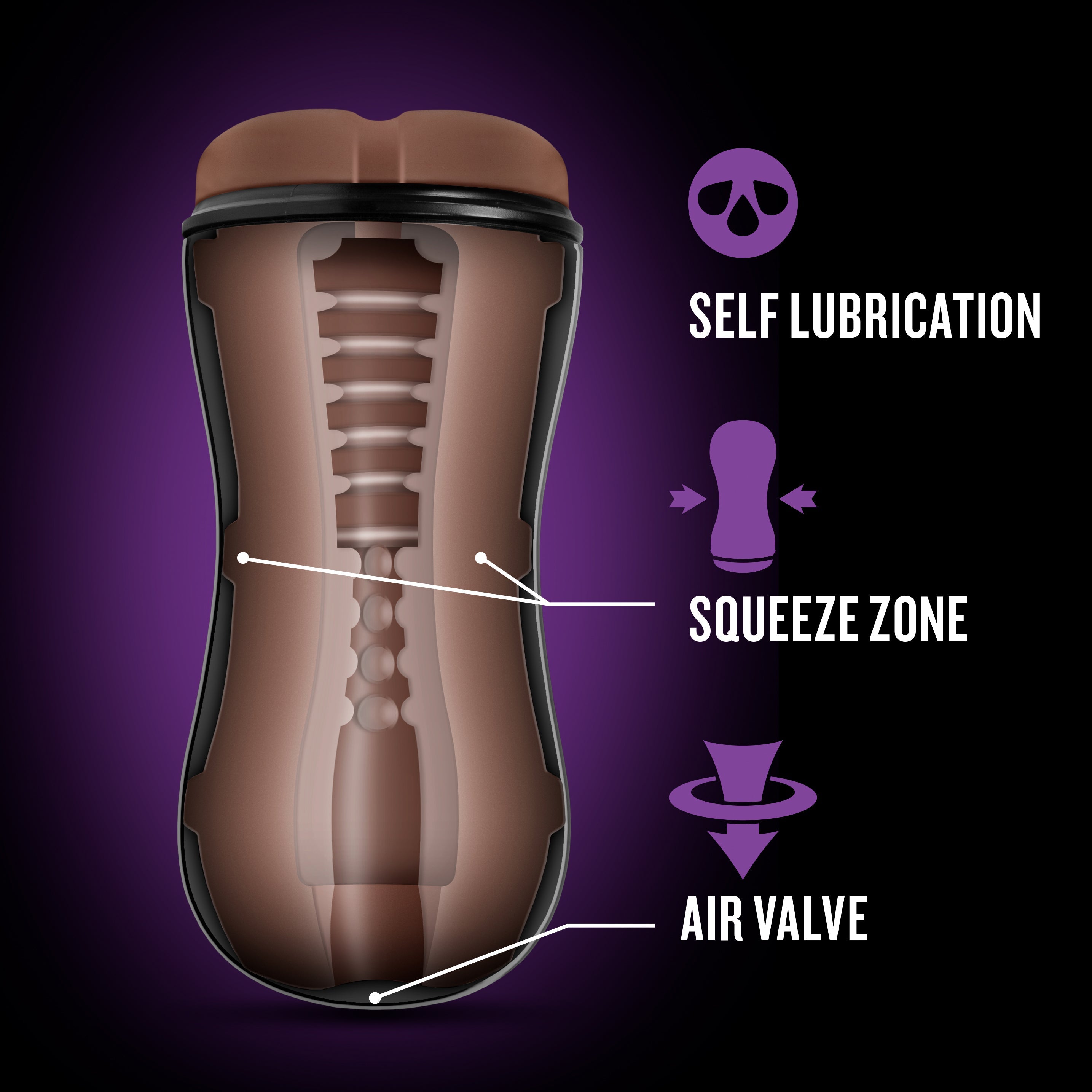 Loverboy - the Dj - Self Lubricating Stroker - Brown - SP BOUTIQUE