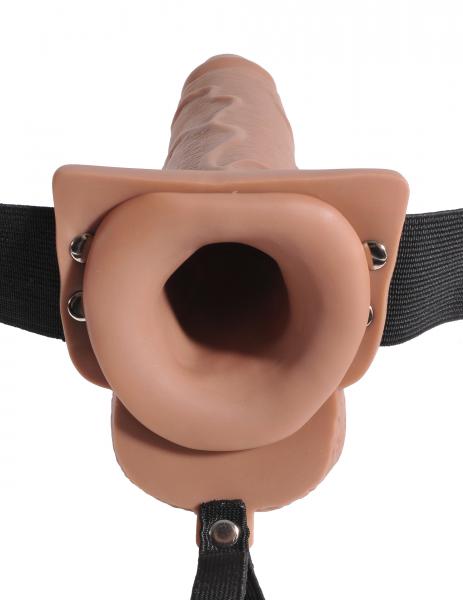 Fetish Fantasy Hollow Squirting Strap On with Balls - SP BOUTIQUE
