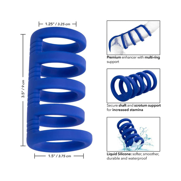 Admiral Xtreme Cock Cage Enhancer – Plush Liquid Silicone for Stamina & Erection Support - SP BOUTIQUE