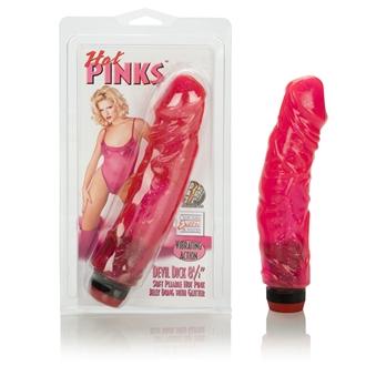 Hot Pinks Devil Dick 8.5 inches Vibrating Dildo - SP BOUTIQUE