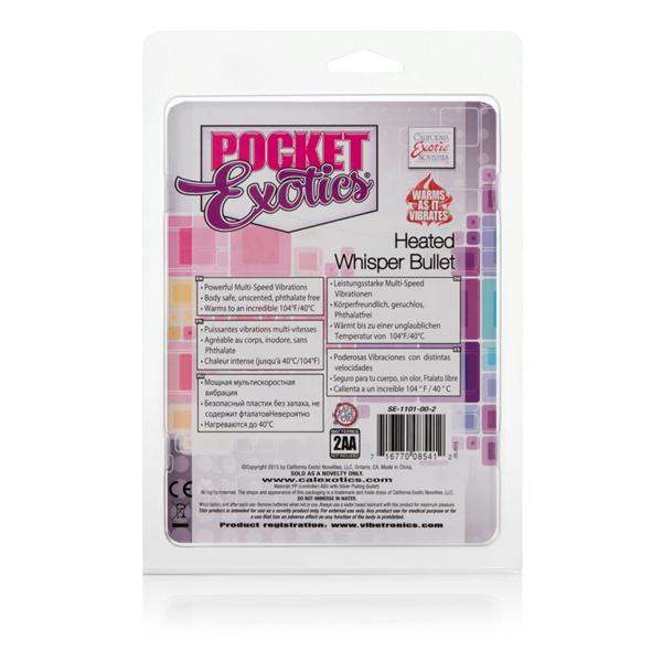 Pocket Exotic Heated Whisper Bullet Vibrator - SP BOUTIQUE