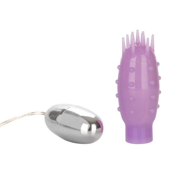 Silicone Slims Nubby Bullet Vibrator Purple - SP BOUTIQUE