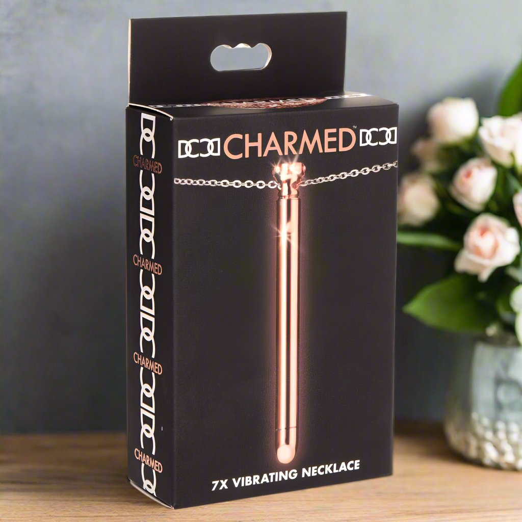 7X Discreet Vibrator Jewelry Necklace, Stainless Steel with Powerful Vibrations & 4 Patterns - SP BOUTIQUE