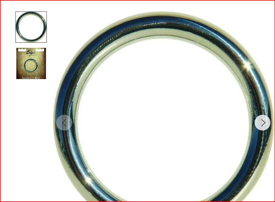 Edge Edge Seamless 1.5 in. O-Ring - SP BOUTIQUE