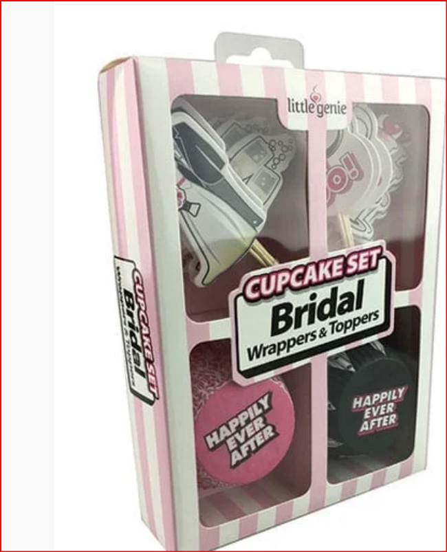Cupcake Set – Bridal Wrappers & Toppers - SP BOUTIQUE