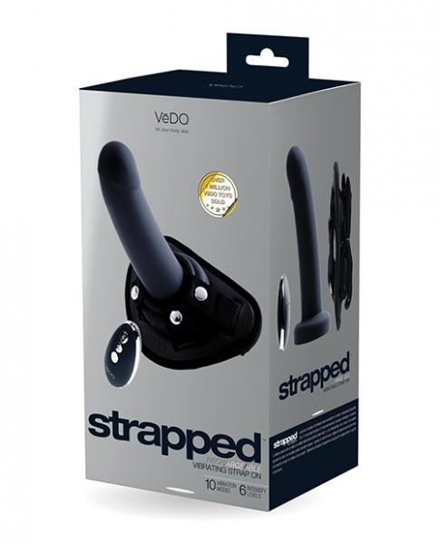 Strapped Silicone Rechargeable Vibrating Strap On with Remote Control - SP BOUTIQUE