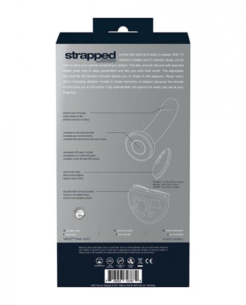 Strapped Silicone Rechargeable Vibrating Strap On with Remote Control - SP BOUTIQUE