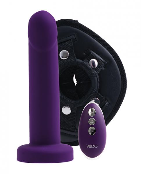 Strapped Silicone Rechargeable Vibrating Strap On with Remote Control - SP BOUTIQUE