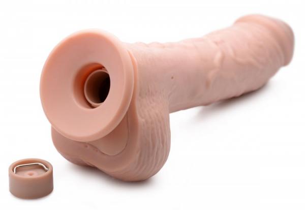 Loadz 8.5in Vibrating Dildo Squirting - SP BOUTIQUE
