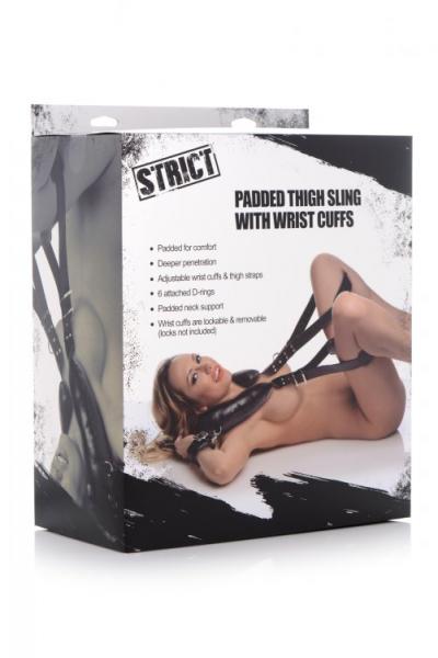 Strict Padded Thigh Sling W/ Wrist Cuffs - SP BOUTIQUE