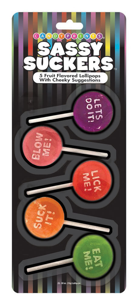 Sassy Sucker 5 Fruit Flavored Lollipops HONEYS PLACE