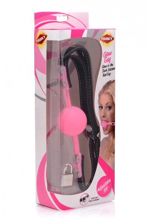 Glow Gag Glow in the Dark Silicone Ball Gag - SP BOUTIQUE