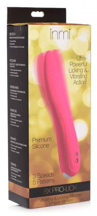 Inmi 8x Pro-lick Vibrating & Licking Silicone Tongue - SP BOUTIQUE