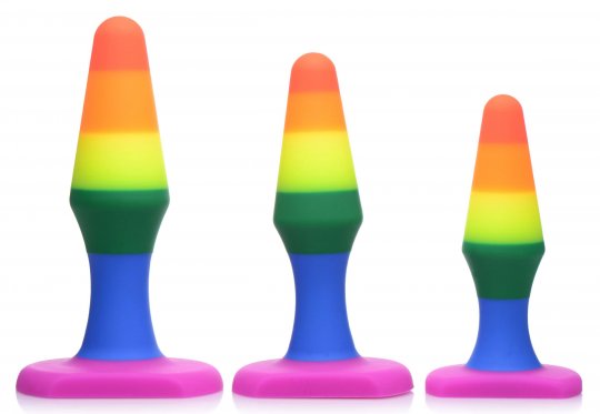 Rainbow Ready Silicone Anal Set - SP BOUTIQUE