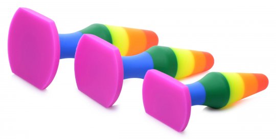 Rainbow Ready Silicone Anal Set - SP BOUTIQUE