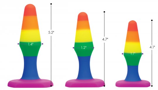 Rainbow Ready Silicone Anal Set - SP BOUTIQUE