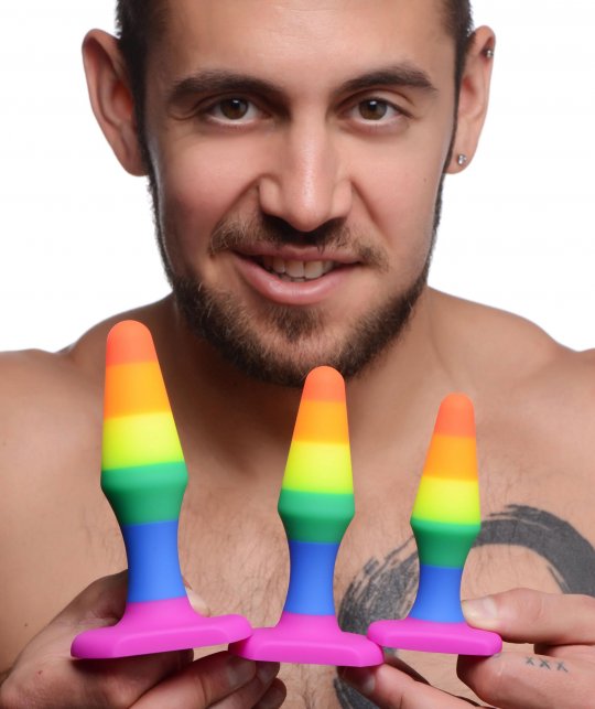 Rainbow Ready Silicone Anal Set - SP BOUTIQUE