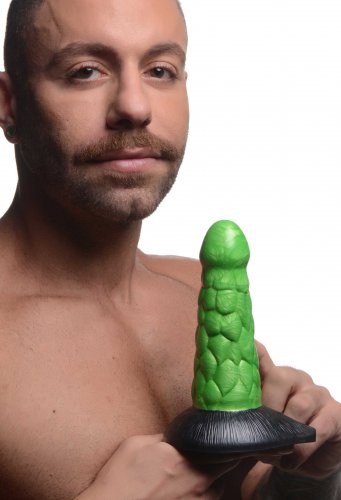 Creature Cocks Radioactive Reptile Silicone Dildo 7.5in - Green - SP BOUTIQUE