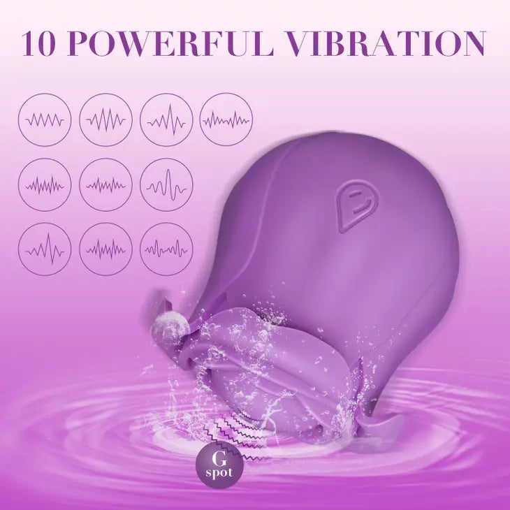 Rose Vibrator Clitoral, Nipple, Stimulator Vibe - SP BOUTIQUE