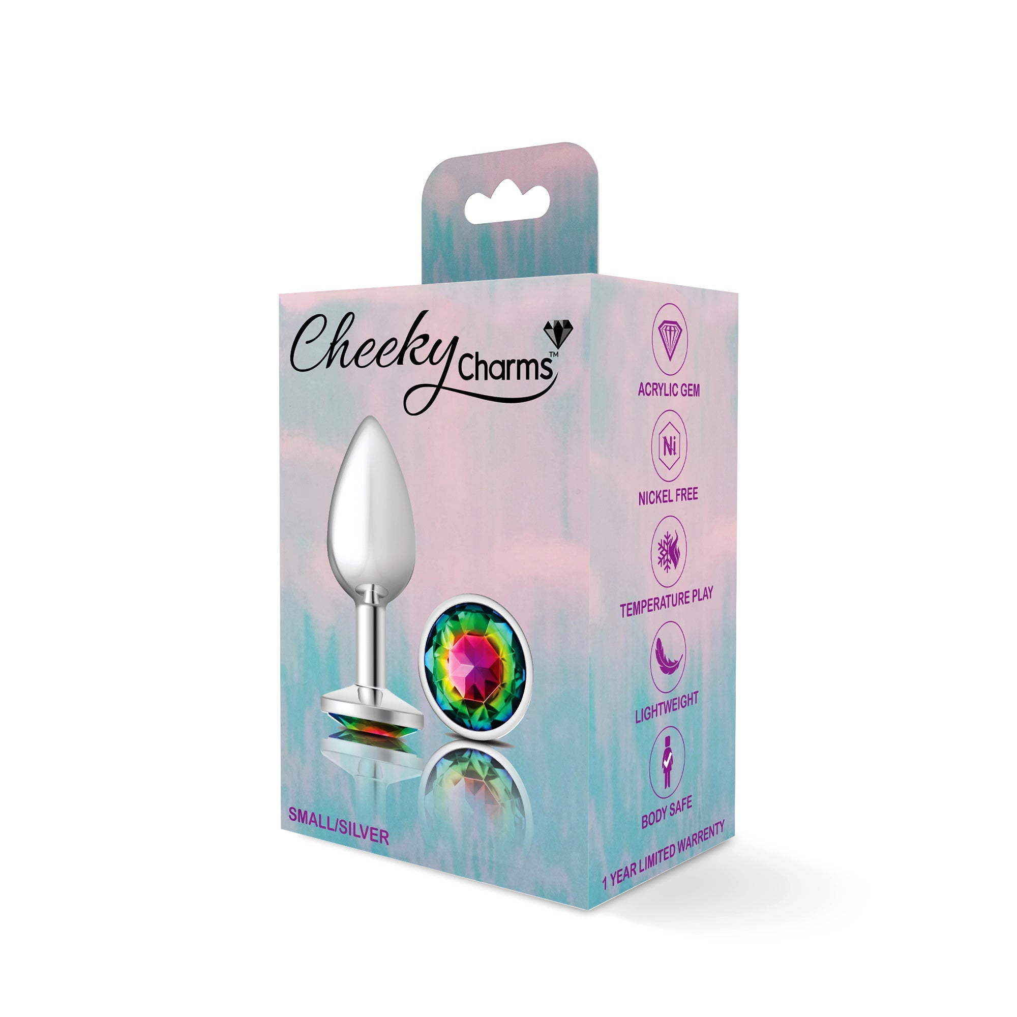 Cheeky Charms-Silver Metal Butt Plug - SP BOUTIQUE