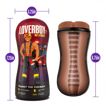Loverboy - Manny the Fireman - Self Lubricating Stroker - Tan - SP BOUTIQUE