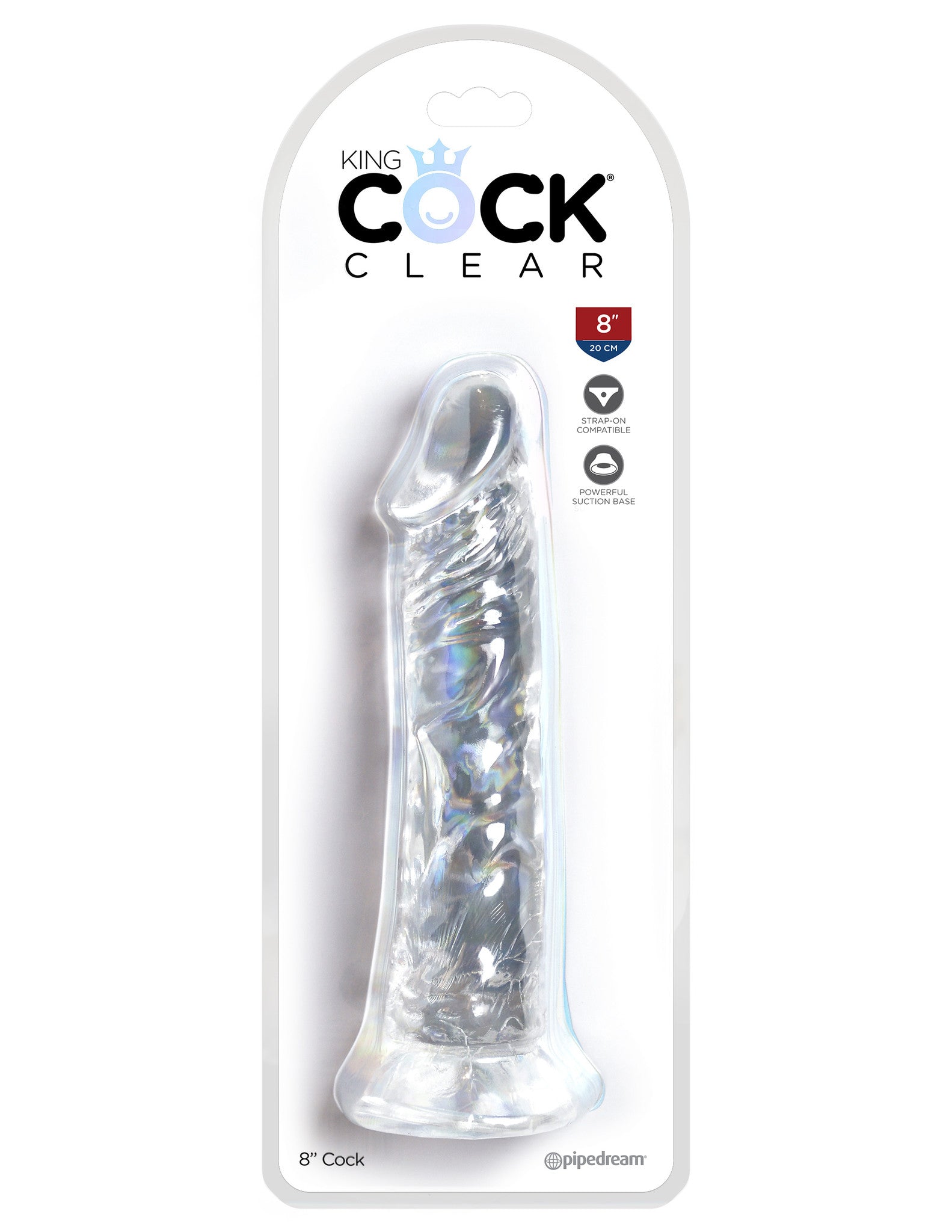 King Cock Clear 8" Cock - SP BOUTIQUE