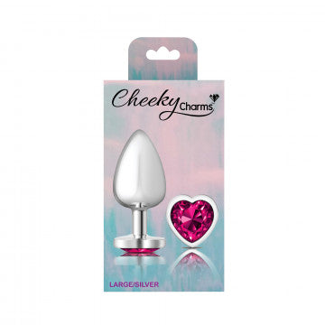 Cheeky Charms-Silver Metal Butt Plug - SP BOUTIQUE