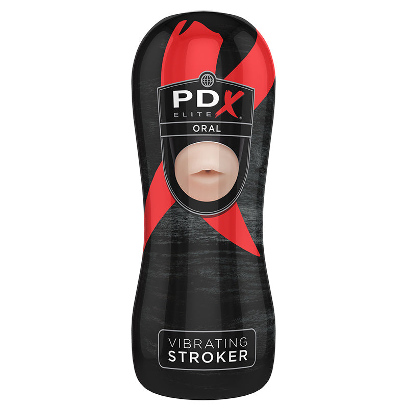 PDX ELITE Vibrating Stroker Oral - SP BOUTIQUE