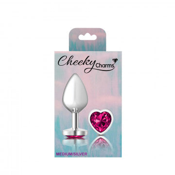 Cheeky Charms-Silver Metal Butt Plug - SP BOUTIQUE