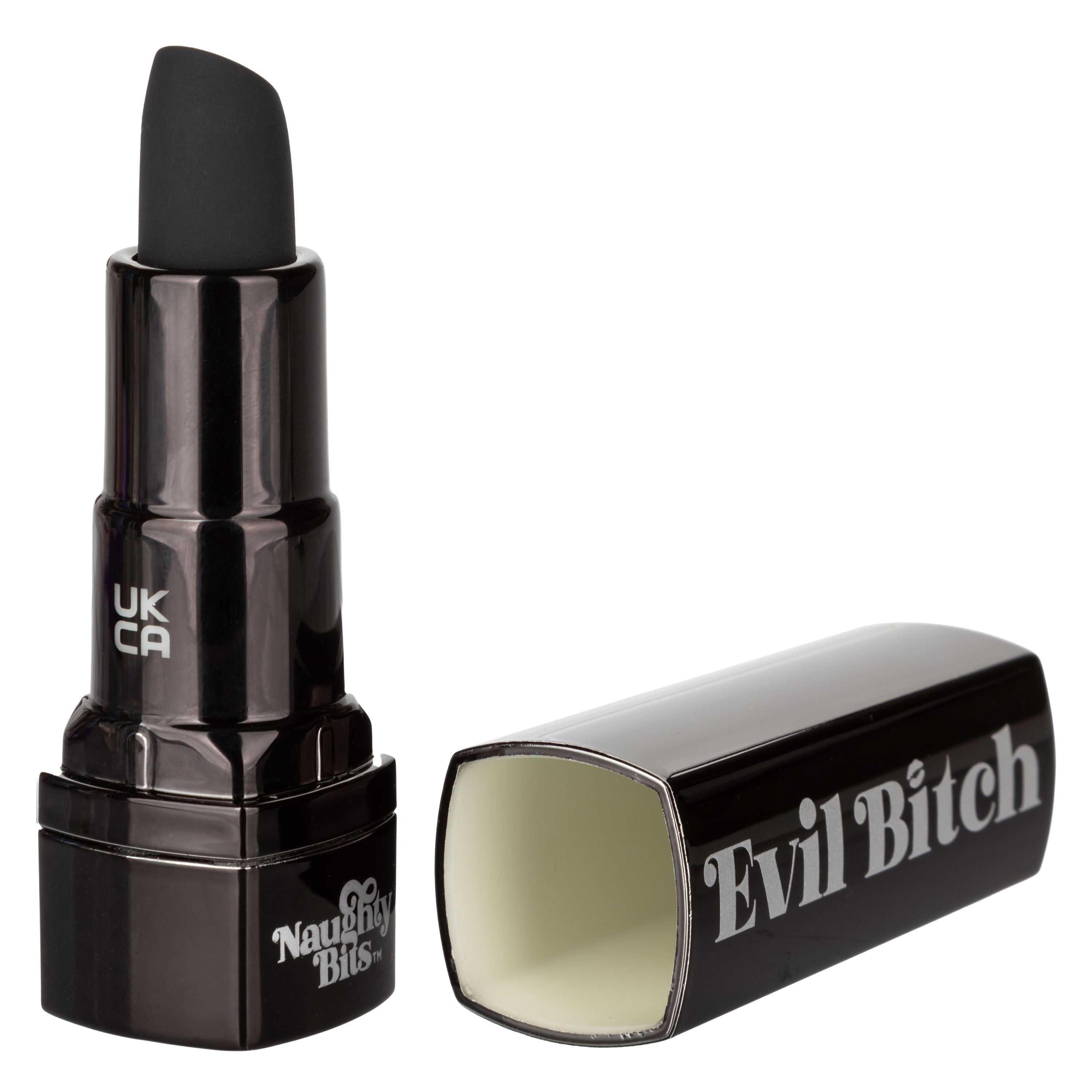Naughty Bits Evil Bitch Lipstick Vibrator - Black SP BOUTIQUE