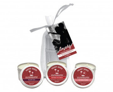 Valentine Candles Gift - Luxurious 3-in-1 Massage Candles in Elegant Organza Bag - SP BOUTIQUE