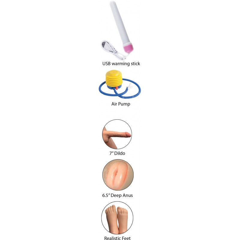 F*ck Friends Justin Blow up Doll with Cock - SP BOUTIQUE