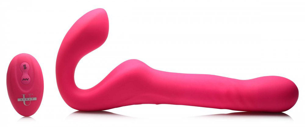 Mighty-Thrust Thrusting and Vibrating Strapless Strap-on With Remote - SP BOUTIQUE