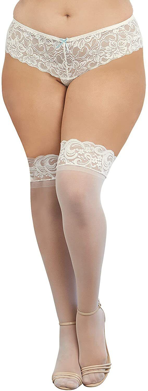 Dreamgirl Silicone Lace Top Thigh-High - SP BOUTIQUE