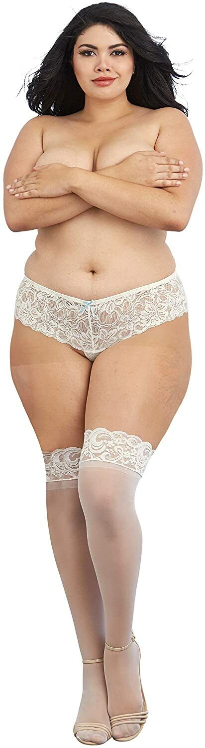 Dreamgirl Silicone Lace Top Thigh-High - SP BOUTIQUE