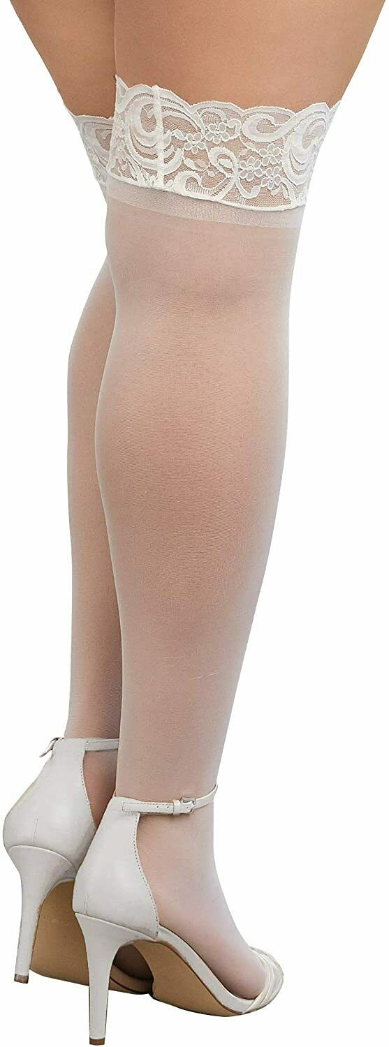 Dreamgirl Silicone Lace Top Thigh-High - SP BOUTIQUE