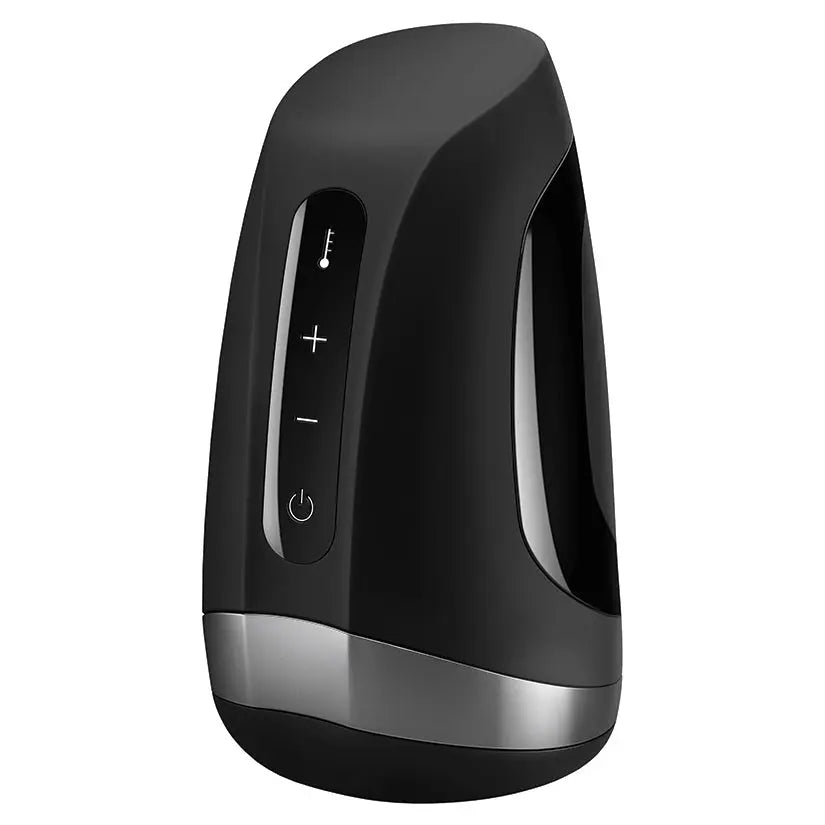 Satisfyer Men Heat Vibration Black Stroker - SP BOUTIQUE