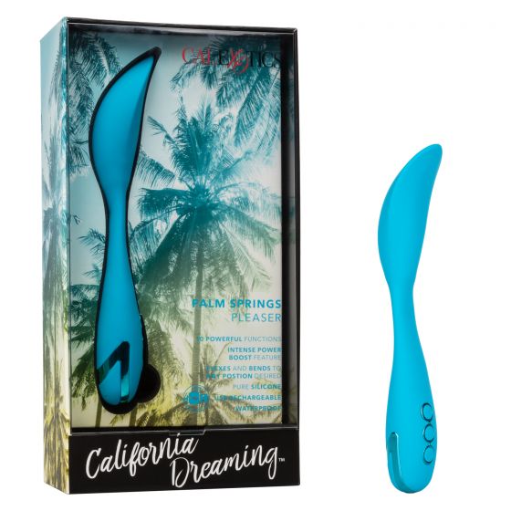 California Dreaming Flexible Mini Vibrator with 10 Vibrating Functions and Waterproof Design - SP BOUTIQUE