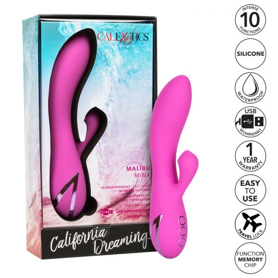 California Dreaming Malibu Minx Massager with 10 Suction Functions & 3 Vibration Speeds - SP BOUTIQUE
