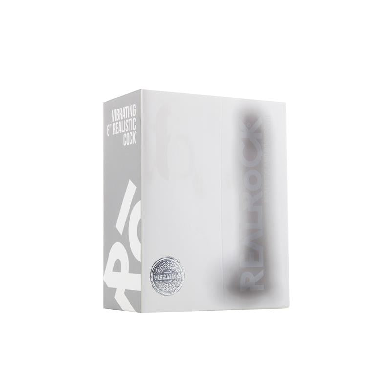 RealRock Vibrating Realistic Cock 6 inches with Scrotum - SP BOUTIQUE